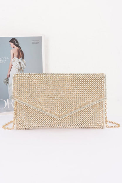 Women's Party Clutch Rhinestone Envelope BYMANYC ® New York SPARKLING ELEGANT EVENING PURSE - New Collection