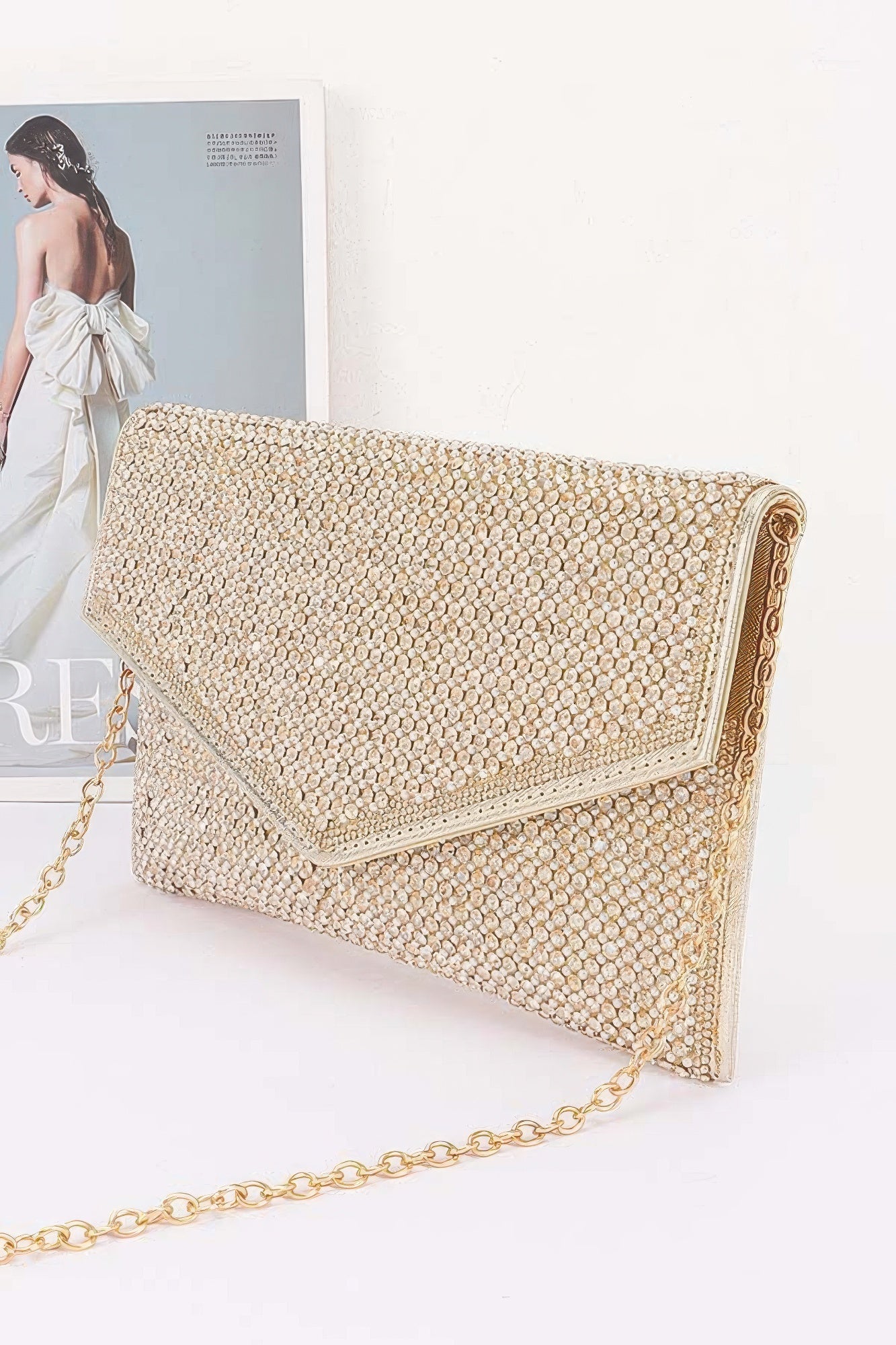 Women's Party Clutch Rhinestone Envelope BYMANYC ® New York SPARKLING ELEGANT EVENING PURSE - New Collection
