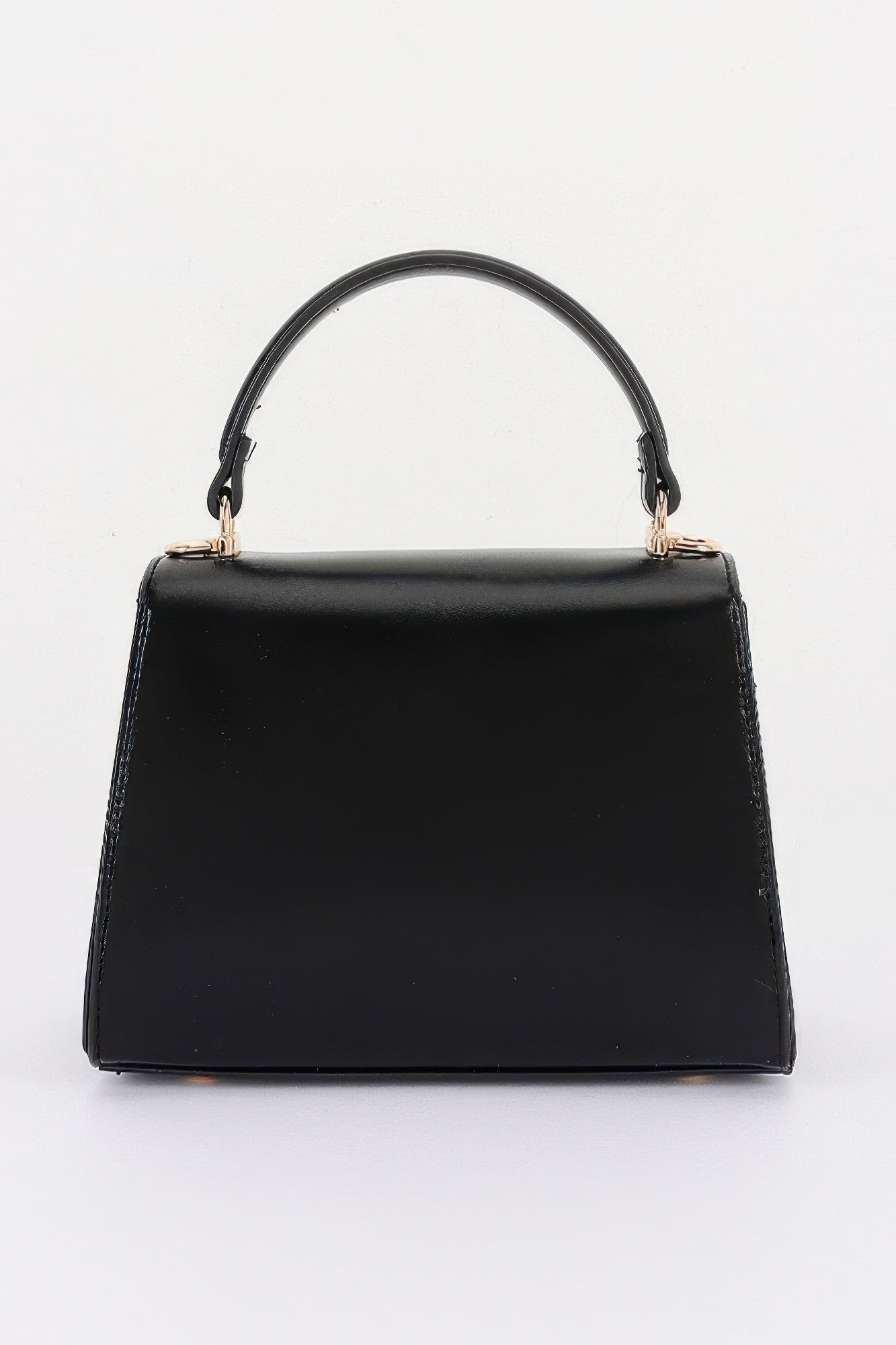Women's Top Handle Bag Vegan Leather Flap BYMANYC ® New York CONTEMPORARY SLEEK STRUCTURED PURSE - New Collection