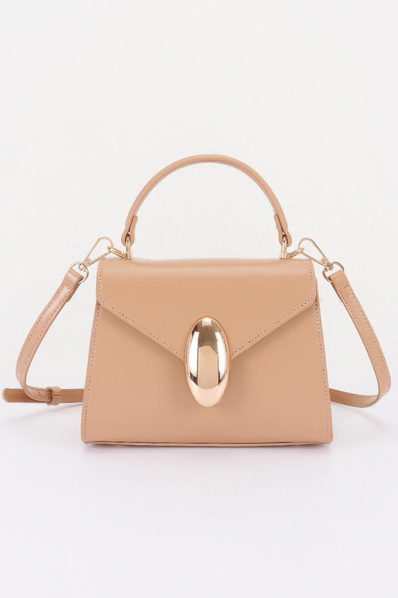 Women's Top Handle Bag Vegan Leather Flap BYMANYC ® New York CONTEMPORARY SLEEK STRUCTURED PURSE - New Collection