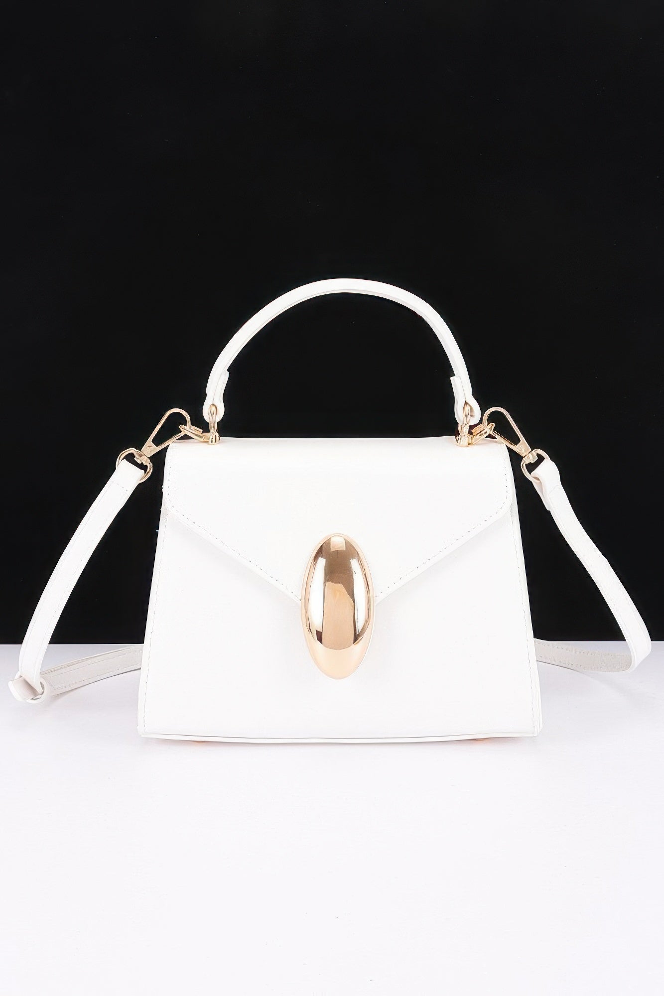 Women's Top Handle Bag Vegan Leather Flap BYMANYC ® New York CONTEMPORARY SLEEK STRUCTURED PURSE - New Collection