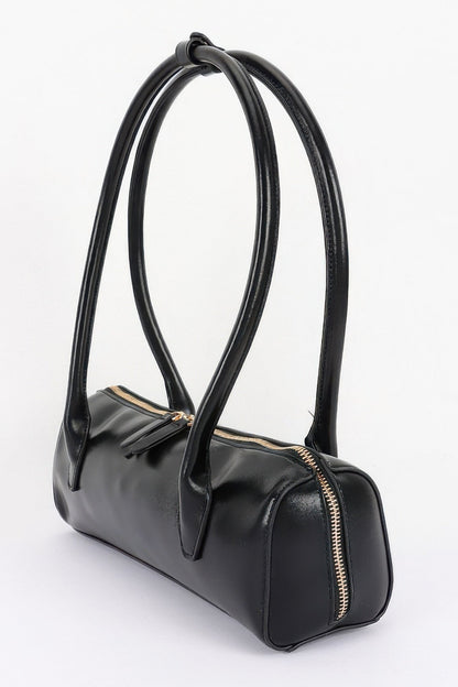 Women's Shoulder Bag Vegan Leather Rectangular BYMANYC ® New York CONTEMPORARY SLEEK STRUCTURED PURSE - New Collection