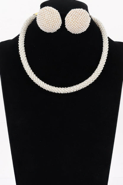 Women's Jewelry Set Choker BYMANYC ® New York HUDSON BEADED - New Collection