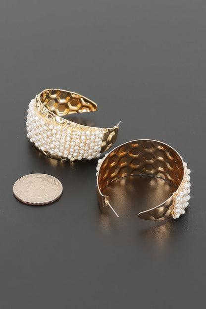 Women's Earrings Hoops Beaded BYMANYC ® New York SOHO CUFF - New Collection