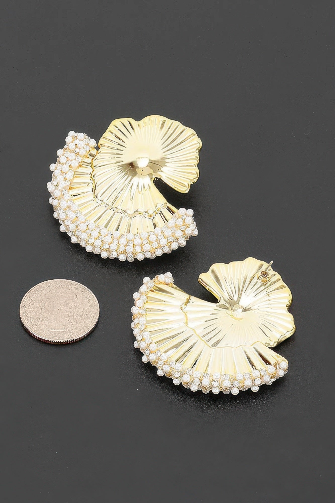 Women's Earrings Studs Ginkgo BYMANYC ® New York HAMPTONS BOTANICAL - New Collection