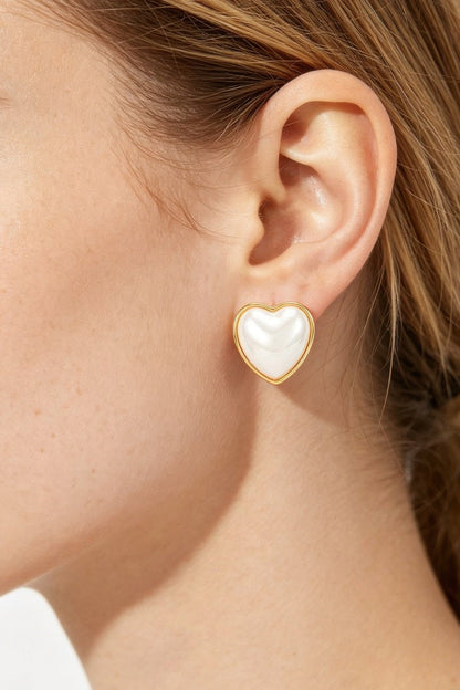 Women's Earrings Studs BYMANYC ® New York NOLITA HEART - New Collection
