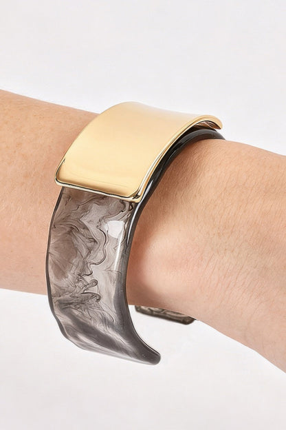 Women's Bracelet Cuff BYMANYC ® New York GREENWICH MARBLE - New Collection