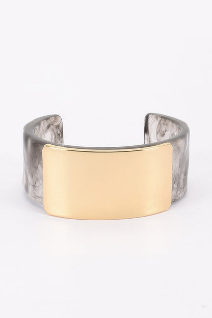 Women's Bracelet Cuff BYMANYC ® New York GREENWICH MARBLE - New Collection
