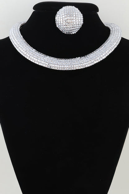 Women's Necklace Set Choker BYMANYC ® New York TRIBECA DISCO - New Collection