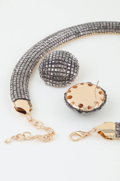 Women's Necklace Set Choker BYMANYC ® New York TRIBECA DISCO - New Collection