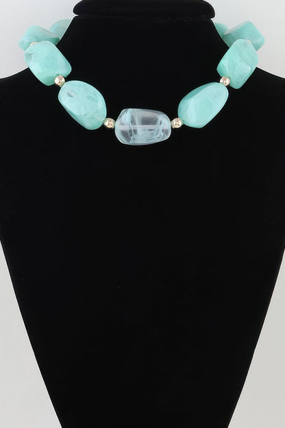 Women's Necklace Statement BYMANYC ® New York SOHO MARBLE - New Collection