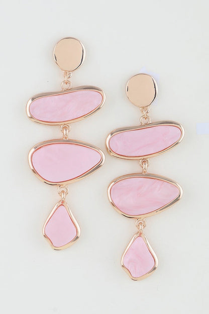 Women's Earrings Drops Organic BYMANYC ® New York TRIBECA MARBLE - New Collection