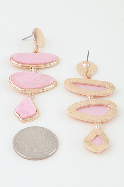 Women's Earrings Drops Organic BYMANYC ® New York TRIBECA MARBLE - New Collection