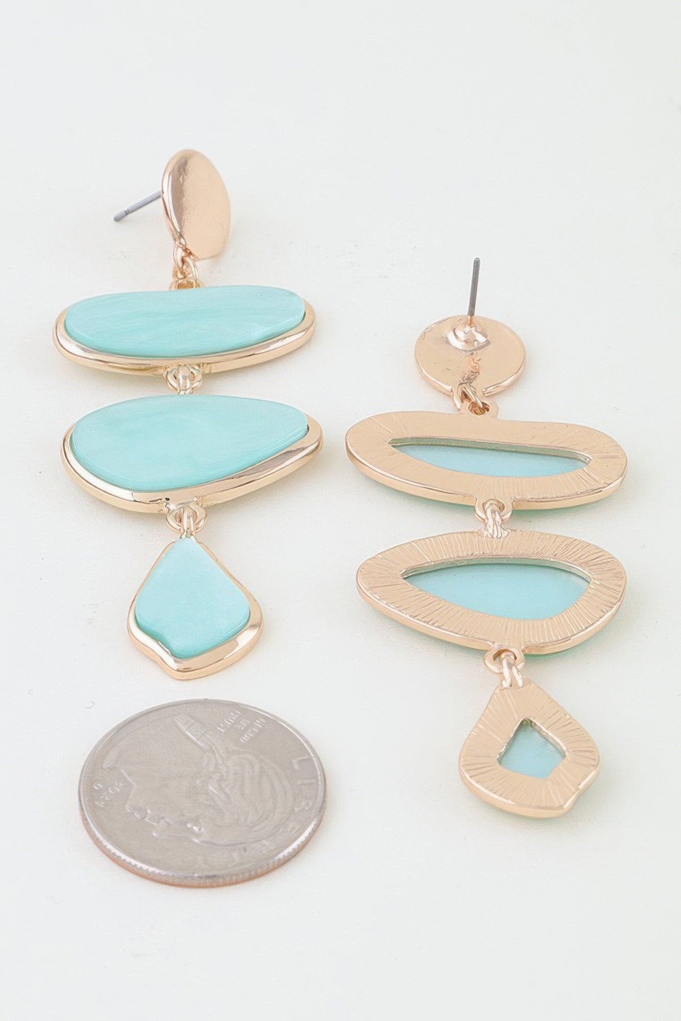 Women's Earrings Drops Organic BYMANYC ® New York TRIBECA MARBLE - New Collection