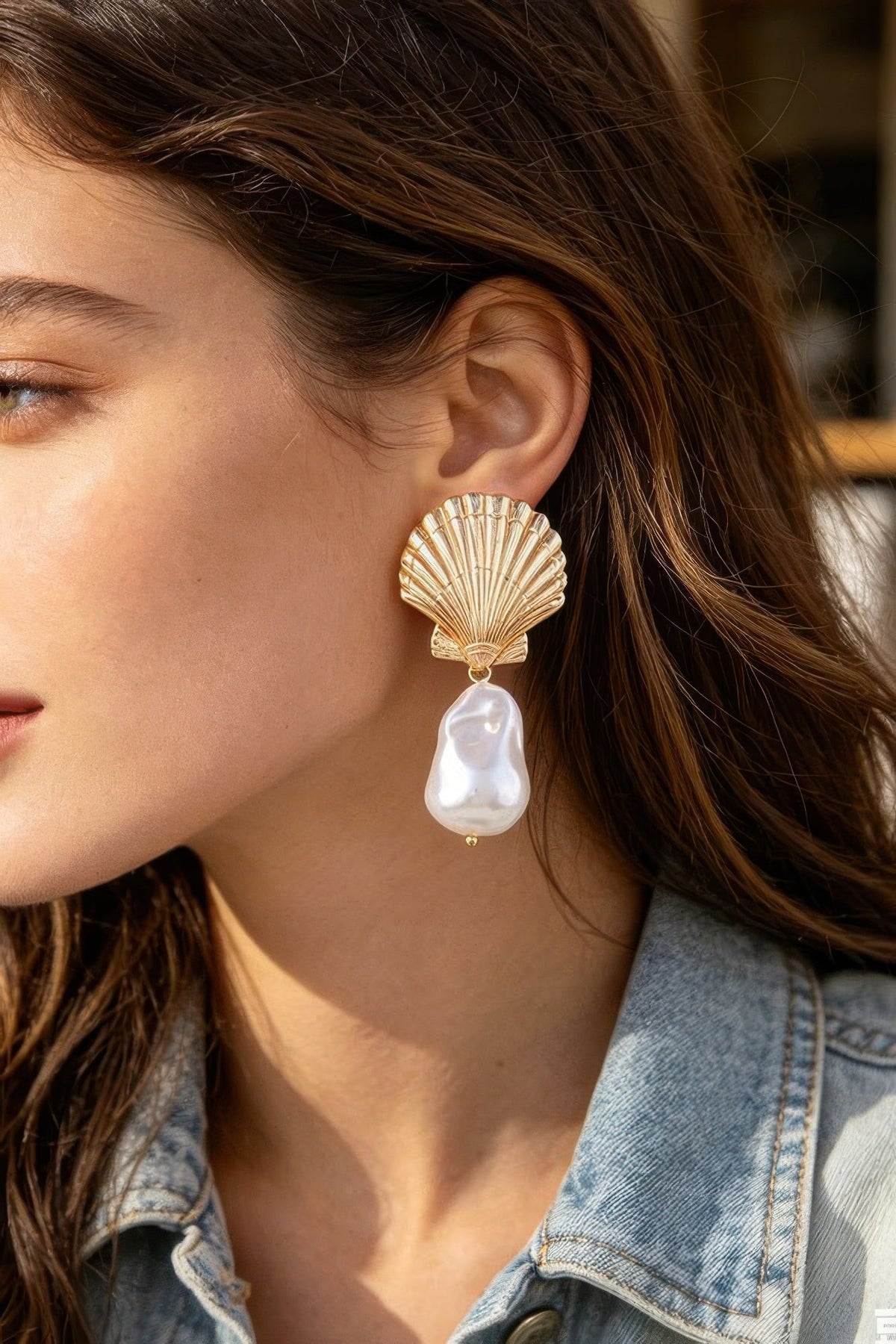 Women's Multi Clam Pearl Drop Earrings Prêt-À-Porter BYMANYC ® New York - New Collection