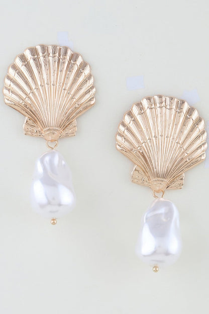 Women's Multi Clam Pearl Drop Earrings Prêt-À-Porter BYMANYC ® New York - New Collection