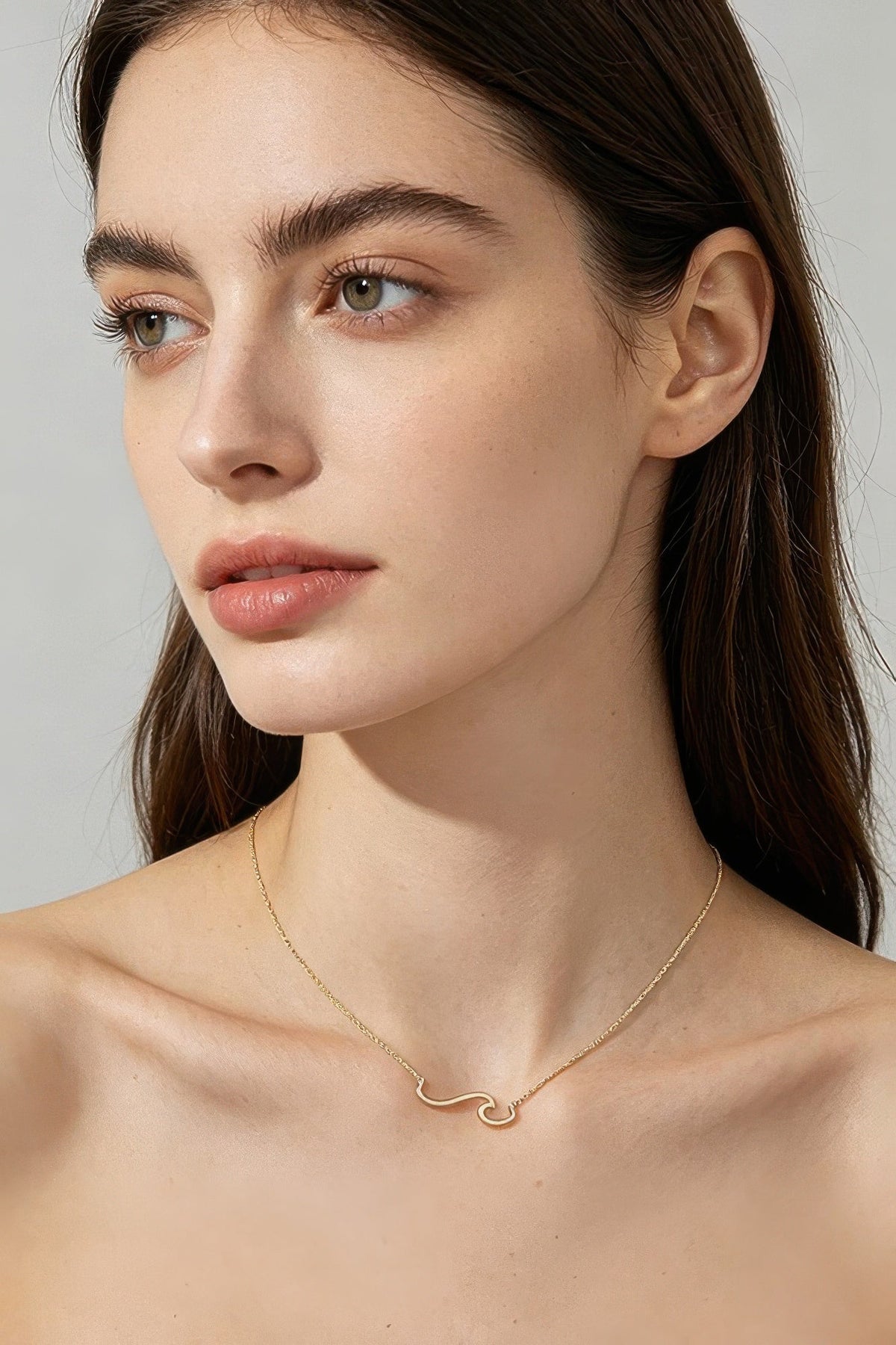 Women's Summer Wave Pendant Chain Necklace Prêt-À-Porter BYMANYC ® New York - New Collection