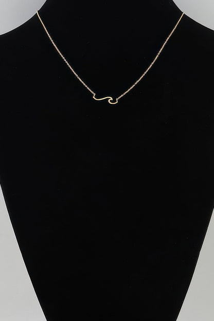 Women's Summer Wave Pendant Chain Necklace Prêt-À-Porter BYMANYC ® New York - New Collection