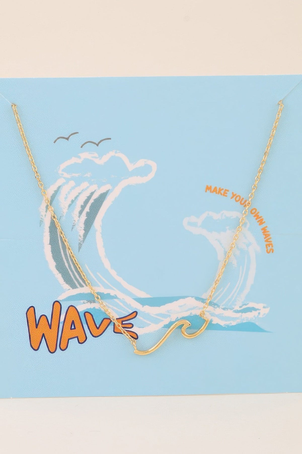 Women's Summer Wave Pendant Chain Necklace Prêt-À-Porter BYMANYC ® New York - New Collection
