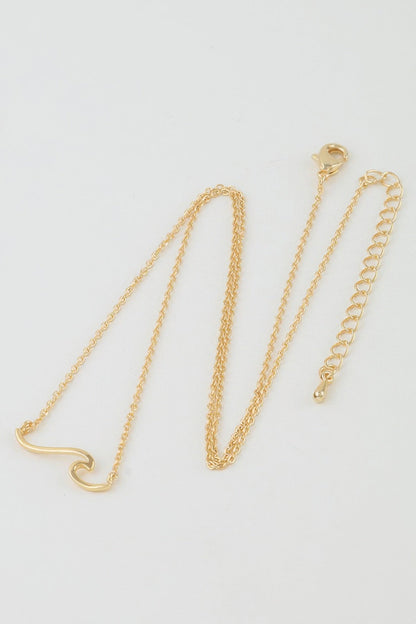 Women's Summer Wave Pendant Chain Necklace Prêt-À-Porter BYMANYC ® New York - New Collection