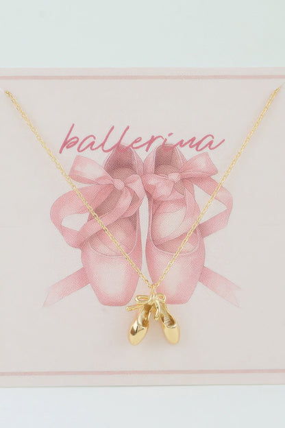 Women's Classic Ballerina Shoes Charm Pendant Necklace Prêt-À-Porter BYMANYC ® New York - New Collection