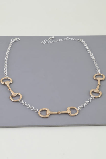 Women's Multi Horseshoe Charm Toggle Chain Necklace Prêt-À-Porter BYMANYC ® New York - New Collection