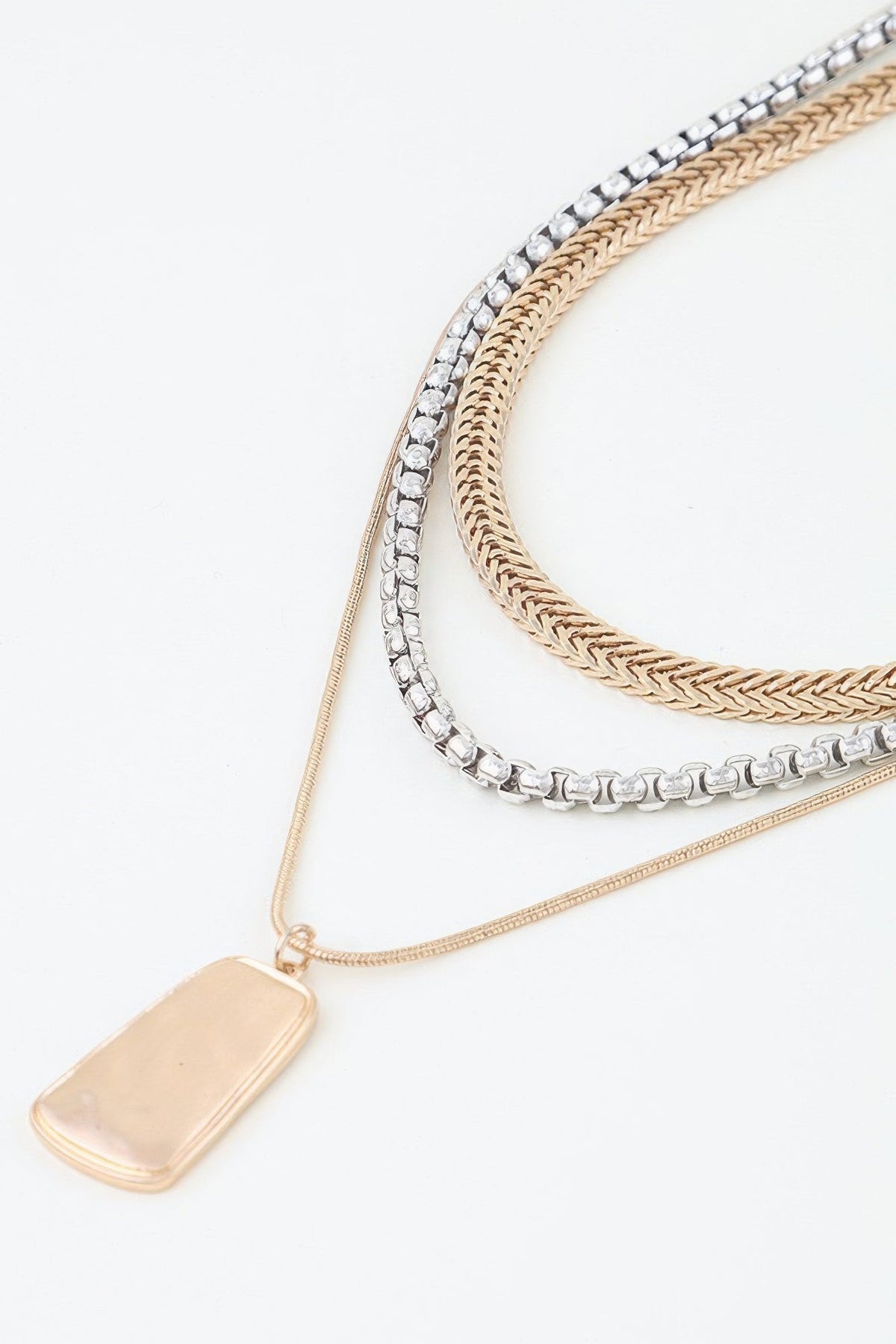 Women's Multi Braided Pendant Chain Necklace Prêt-À-Porter BYMANYC ® New York - New Collection
