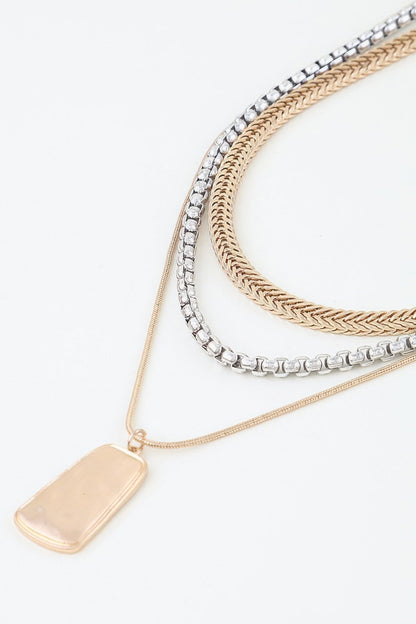 Women's Multi Braided Pendant Chain Necklace Prêt-À-Porter BYMANYC ® New York - New Collection