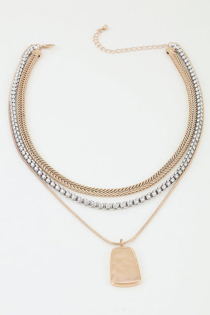 Women's Multi Braided Pendant Chain Necklace Prêt-À-Porter BYMANYC ® New York - New Collection