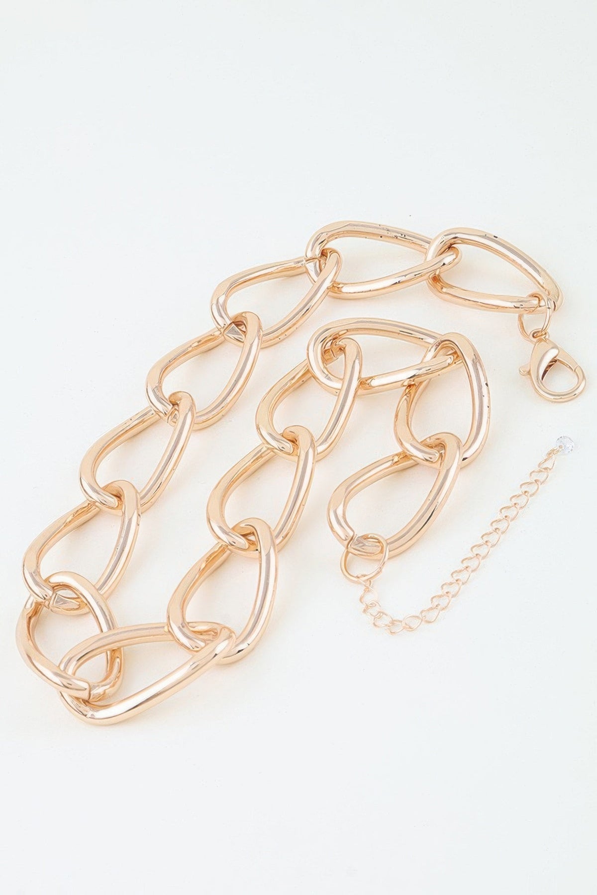 Women's Polished Twist Chain Statement Necklace Prêt-À-Porter BYMANYC ® New York - New Collection