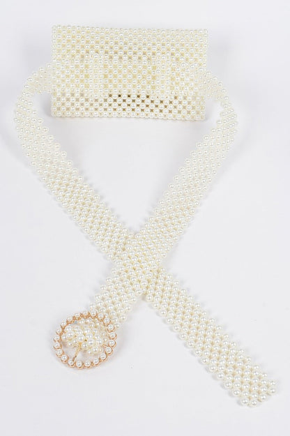 WOMEN'S BELT ASTORIA Faux Pearl Bag New Collection BYMANYC ® New York