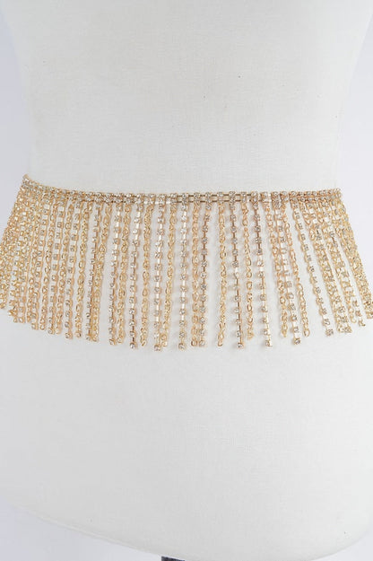 WOMEN'S BELT BROADWAY Rhinestone Curtain New Collection BYMANYC ® New York