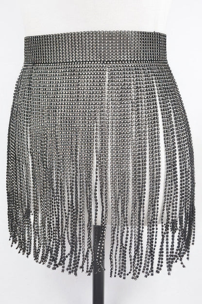 WOMEN'S BELT CARNEGIE Rhinestone Cascading BYMANYC ® New York