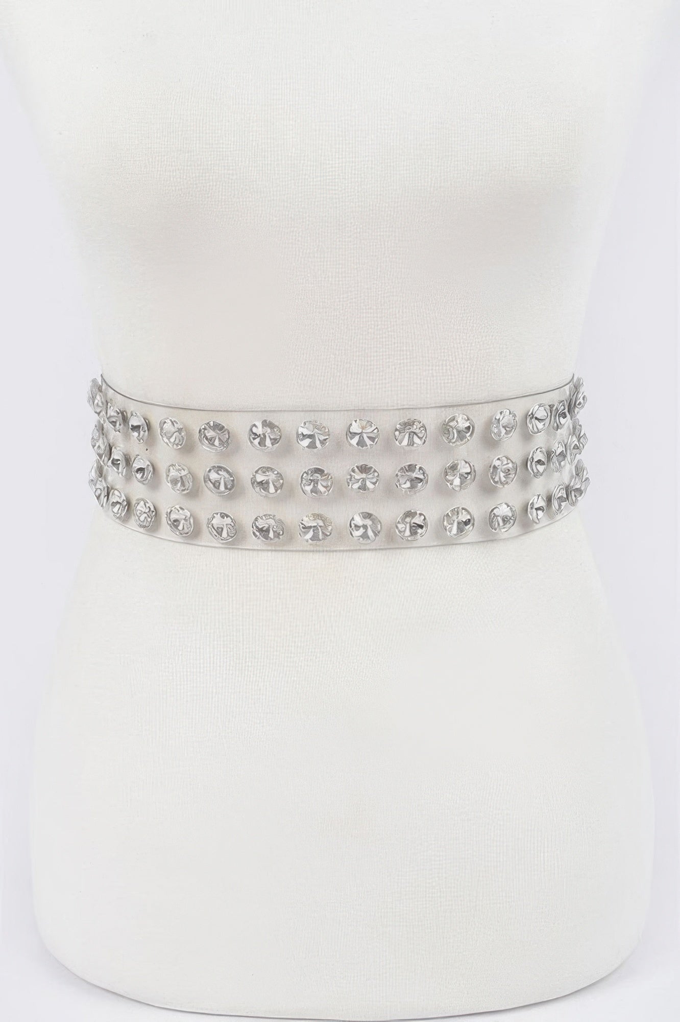 WOMEN'S BELT CHELSEA Clear Large Stone BYMANYC ® New York