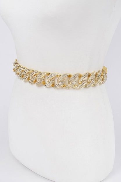 WOMEN'S BELT COLUMBUS Plus Size Rhinestone BYMANYC ® New York