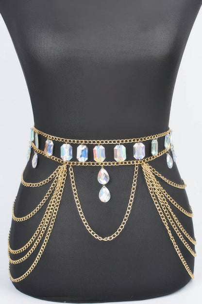 WOMEN'S BELT • FLATIRON Fashion Chic Stone BYMANYC ® New York