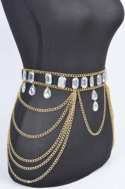 WOMEN'S BELT • FLATIRON Fashion Chic Stone BYMANYC ® New York