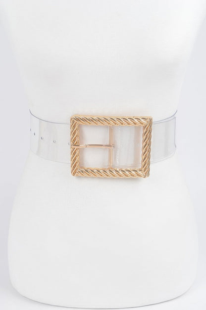 WOMEN'S BELT • HIGHLINE Fashion Chic Clear BYMANYC ® New York