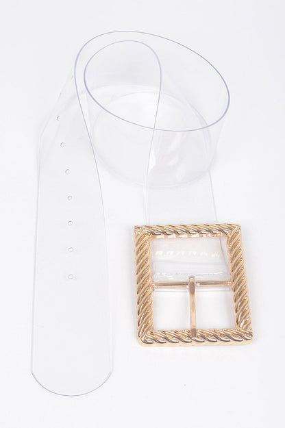 WOMEN'S BELT • HIGHLINE Fashion Chic Clear BYMANYC ® New York