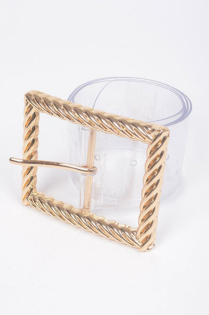 WOMEN'S BELT • HIGHLINE Fashion Chic Clear BYMANYC ® New York