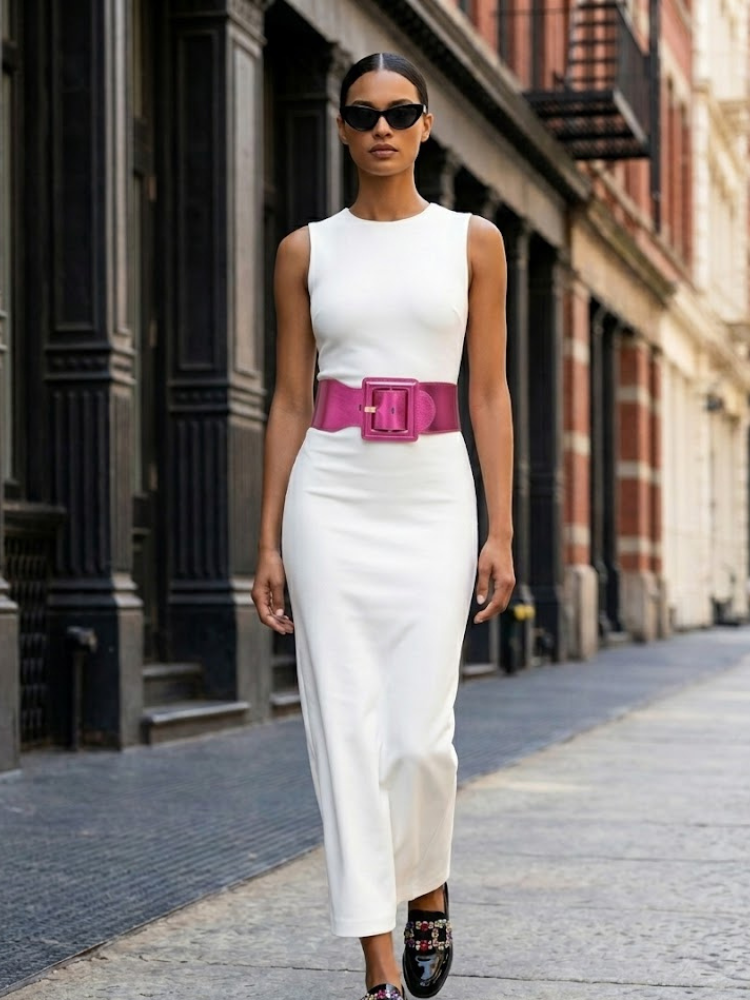 WOMEN'S BELT • MADISON Fashion Chic Metallic by NYC ® New York