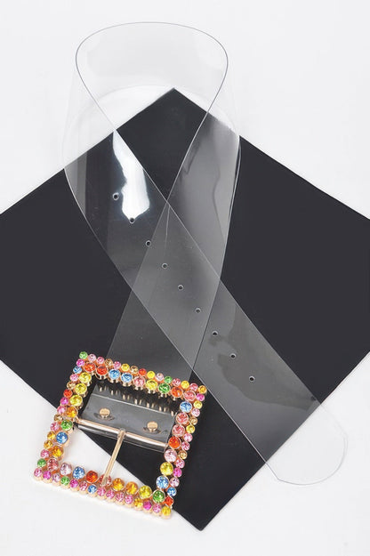 WOMEN'S BELT • MEATPACKING Fashion Chic Clear BYMANYC ® New York