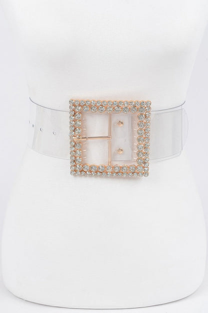 WOMEN'S BELT • MEATPACKING Fashion Chic Clear BYMANYC ® New York