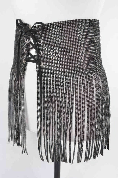 WOMEN'S BELT METRO Rhinestone Fringe New Collection BYMANYC ® New York