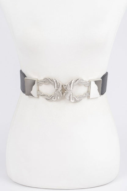 WOMEN'S BELT NOLITA Twist Link Elastic New Collection BYMANYC ® New York