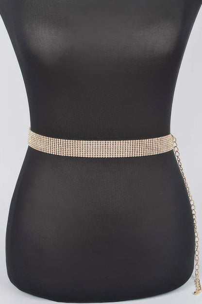 WOMEN'S BELT SKYLINE Slim Full Rhinestone BYMANYC ® New York
