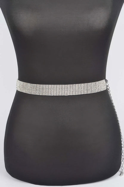 WOMEN'S BELT SKYLINE Slim Full Rhinestone BYMANYC ® New York