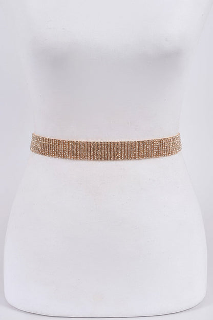 WOMEN'S BELT SKYLINE Slim Full Rhinestone BYMANYC ® New York