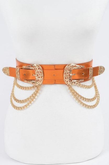 WOMEN'S BELT • SOHO Fashion Chic Two Buckle BYMANYC ® New York