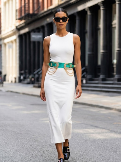 WOMEN'S BELT • SOHO Fashion Chic Two Buckle BYMANYC ® New York